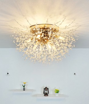 나르샤 8등 LED 방등, 천정등, 직부등, 무드조명 / 골드 (LED전구 포함)