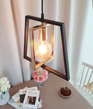 폴딩1등 주방식탁조명 LED식탁등 (골드)