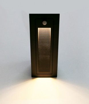 미니 롱타입 센서벽등, 외부벽등,야외조명 (LED3W 일체형 블랙)