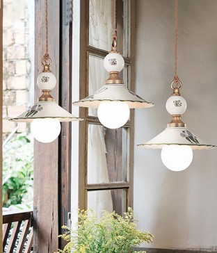 플로리 3등 도자기식탁등 펜던트조명