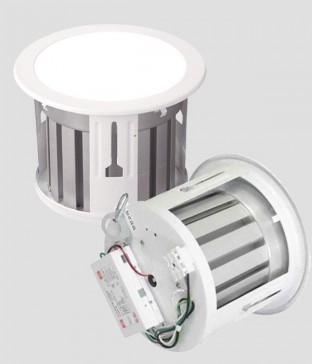 W 타공 200mm(8인치) 매입등 KS고효율 LED80W,100W 고천정 다운라이트