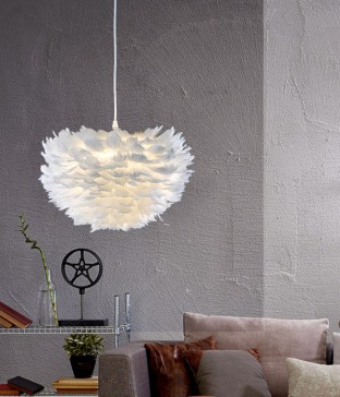 렌시 1등 깃털조명 펜던트 식탁등