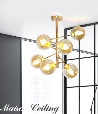 메종 6등 인테리어조명,식탁등 [골드]